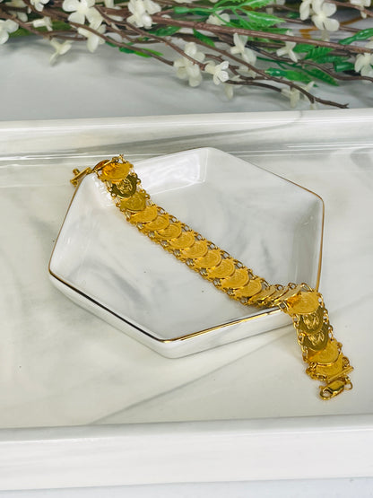 21k Coin Bracelet