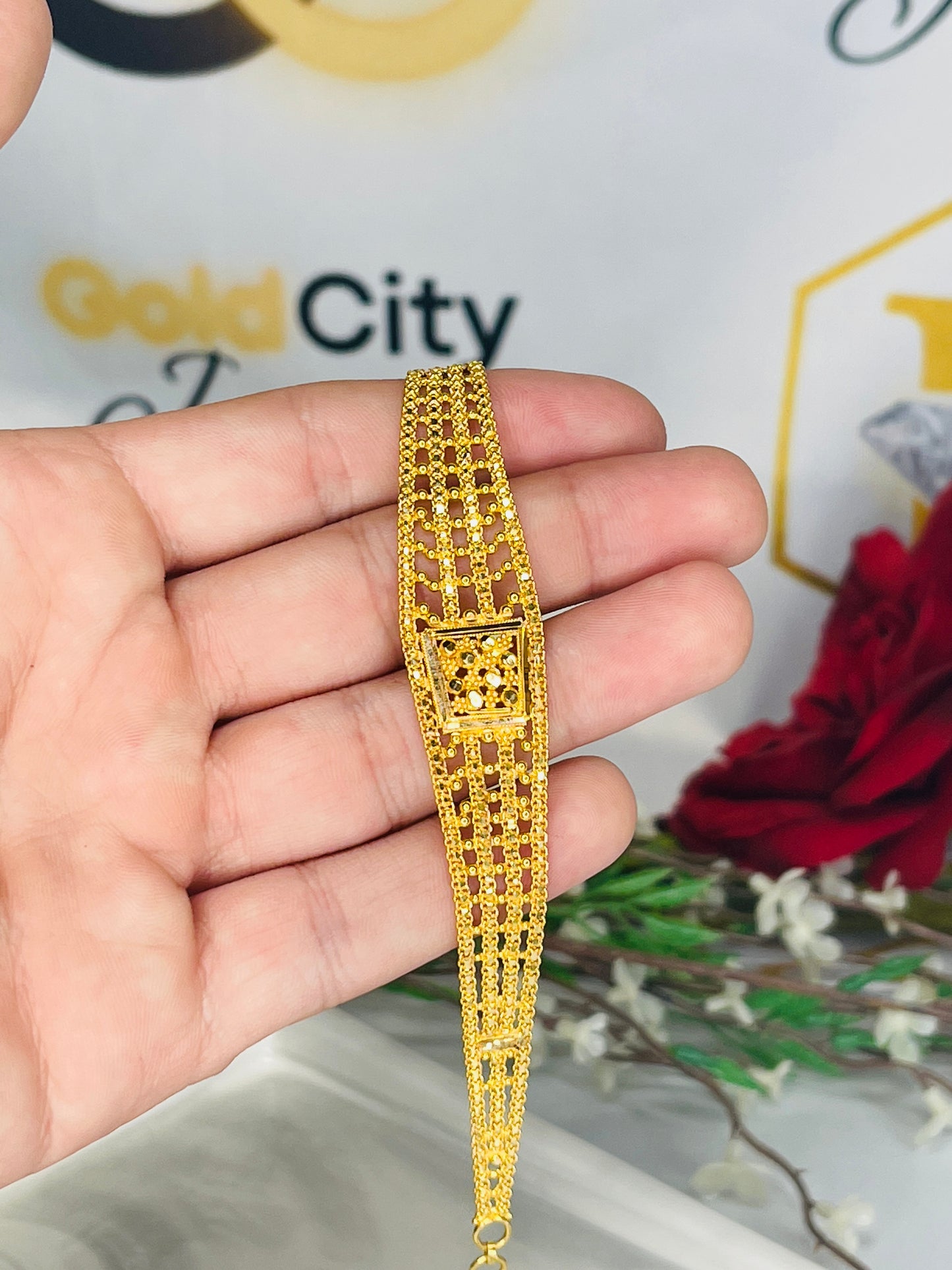 21k Indian Style  Bracelet