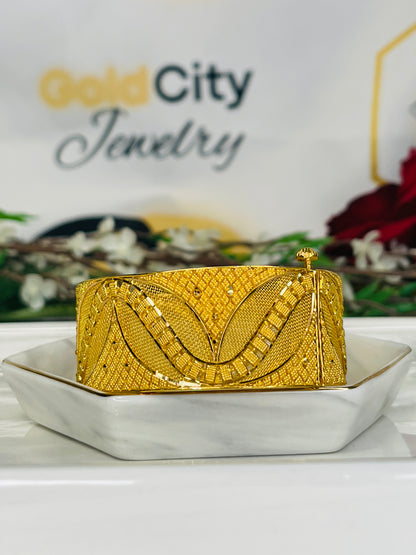 21k Indian Style Bangle Bracelet