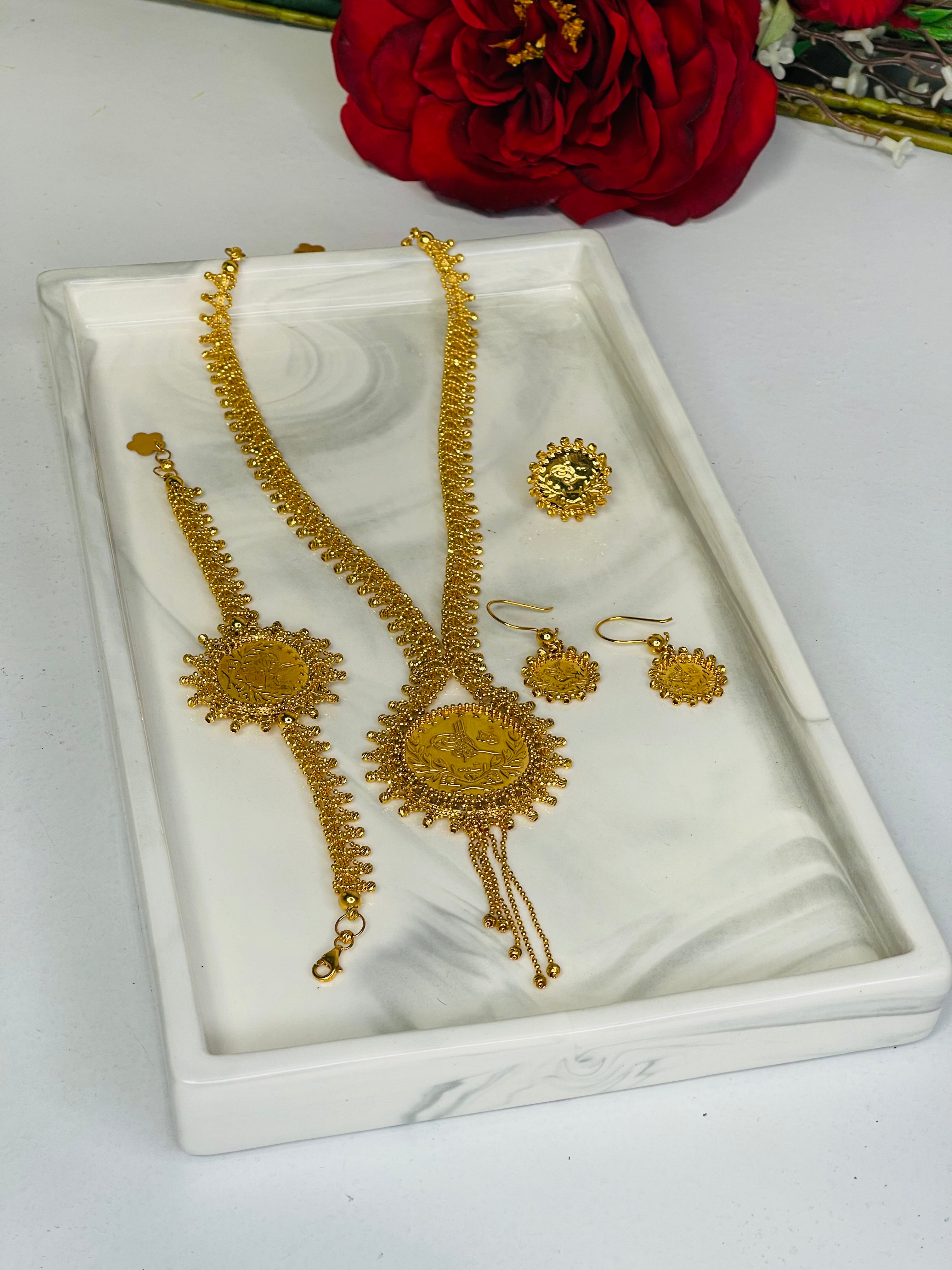 21k Turkish Necklace Set