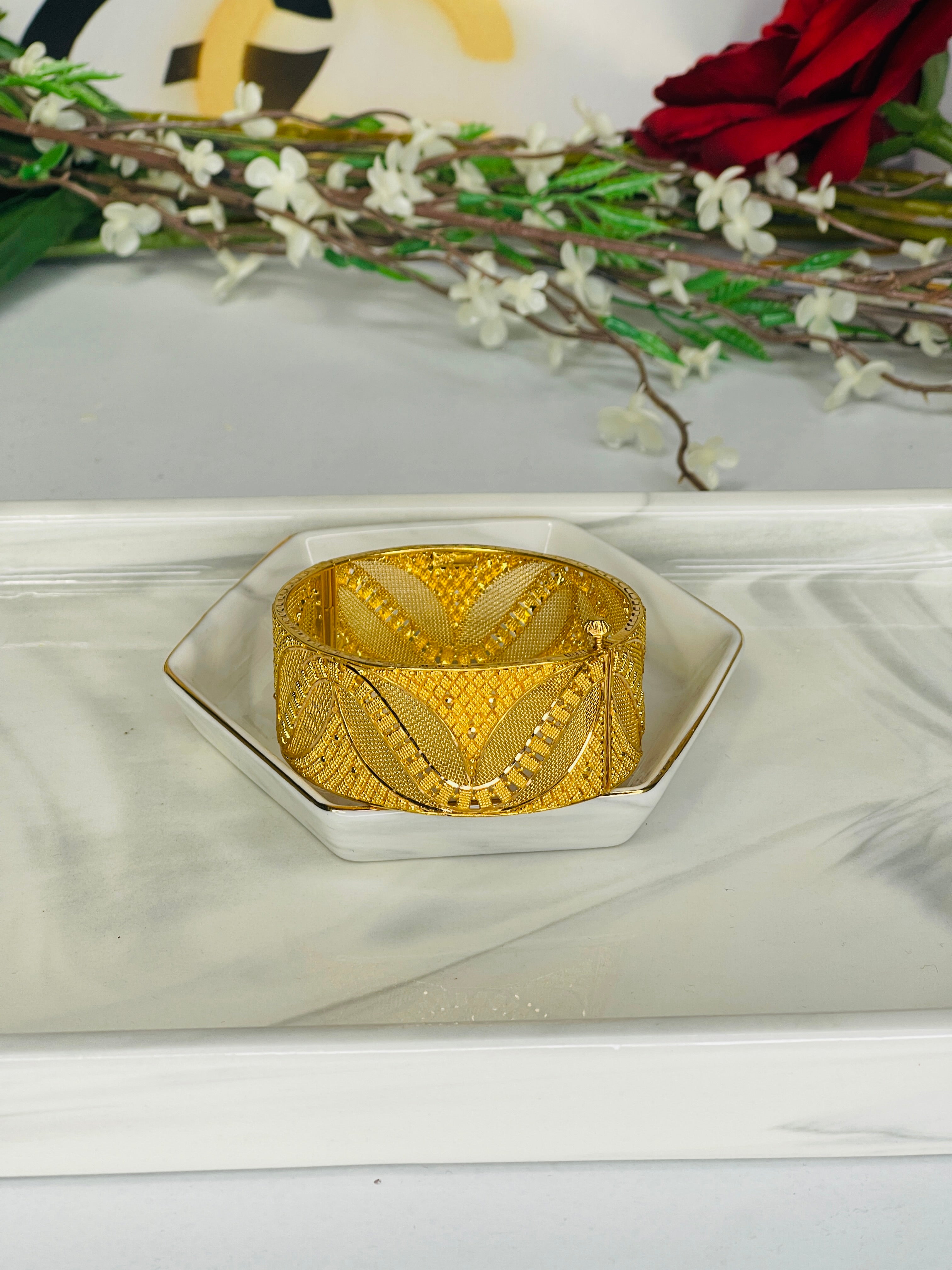 21k Indian Style Bangle Bracelet