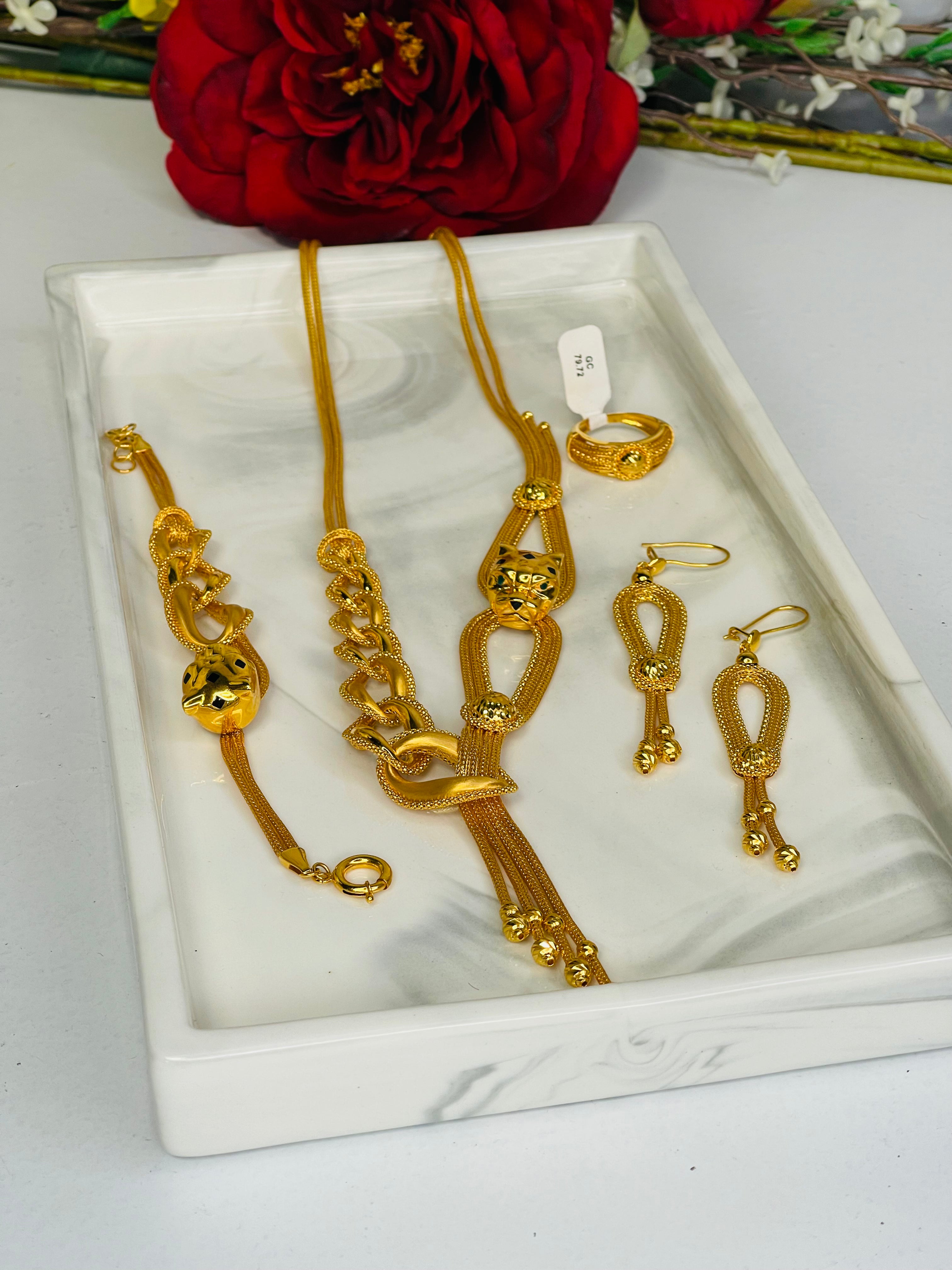21k Turkish Necklace Set
