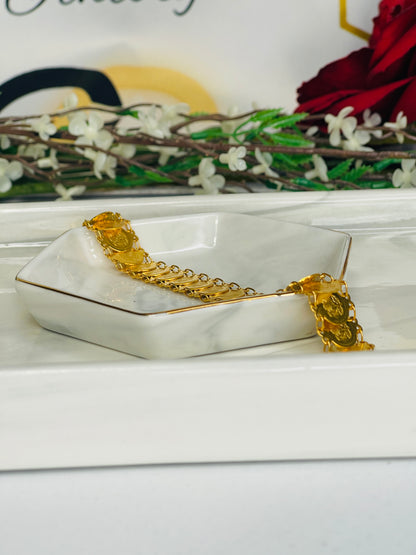 21k Coin Bracelet